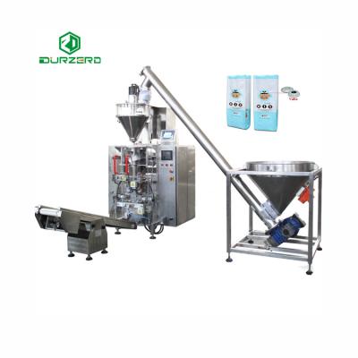 China Hot Sale Food Factory Sachet Ground Coffee Powder Packing Quad Seal Rack Up Bag Packaging Machine for sale