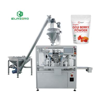 China Goji Berry Powder Packing Machine Fine Food Zipper Bag Powder Filling Machine Low Cost Powder Filling Machine for sale