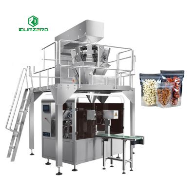 China Food Nuts Stand Up Zipper Bag Premade Pouch Fill and Rotary Seal Machine Packaging Machine Premade Pouch Filling Machine for sale