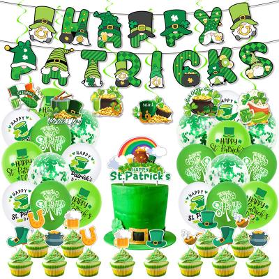 China St. Patrick's Day Factory Custom New St. Patrick's Day Holiday decor Banner Balloon Set Scene set party supplies for sale