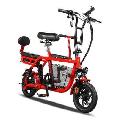 China 2021 hot sale aluminum alloy family use electric bicycle with 3 seats go electric bicycle for sale