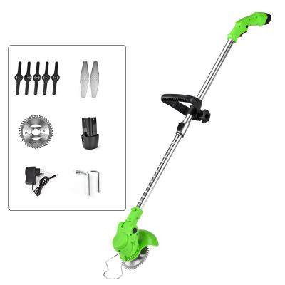 China Small Multi Purpose Lawn Mower Lithium Electric Garden Tools Cutter Brush Engine Grass Edge Trimmer for sale