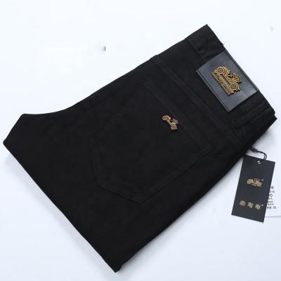 China 2021 Breathable Black Denim Mens Jeans Vintage Jeans Pants For Men Formal Work Trousers Fits Straight Mens Trousers for sale