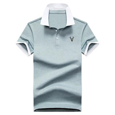 China Cheap Custom Men's OEM Cotton Short Sleeve Anti-Wrinkle Polo Shirt Printing Polyester 100% Plain T-shirt Men Polo Shirt for sale