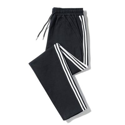 China QUICK DRY Summer Sports Pants Thin Straight Slim Casual Large Size Stretch Striped Men's Pants for sale