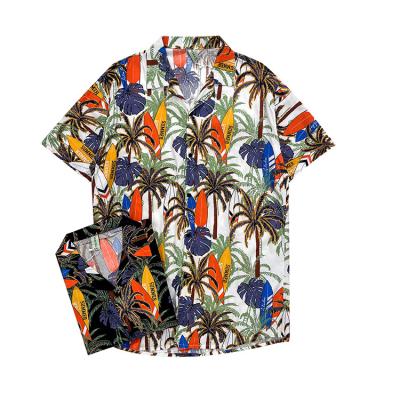 China Camisas De Hombre 2022 Men's Breathable Casual Shirt Colorful KEROSENE Party Beach Shirt Button Relax Fit Resort Shirt for sale