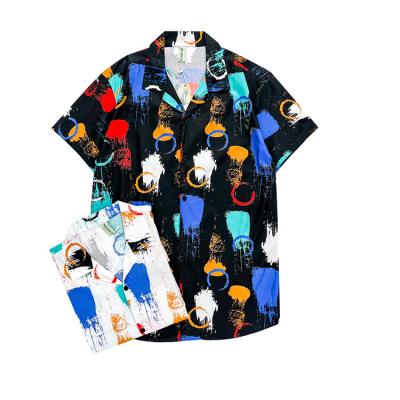 China Breathable KEROSENE Shirt Dress Homme 100% Cotton Custom Printed Hawaiian Shirt Men Wholesale Casual Shirts Latest Designs For Men for sale