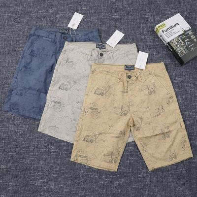 China KEROSENE Summer Plus Size Bermuda Estampada Hombres Fashion Casual Graphic Printed Mens Beach Cotton Shorts With Pocket for sale