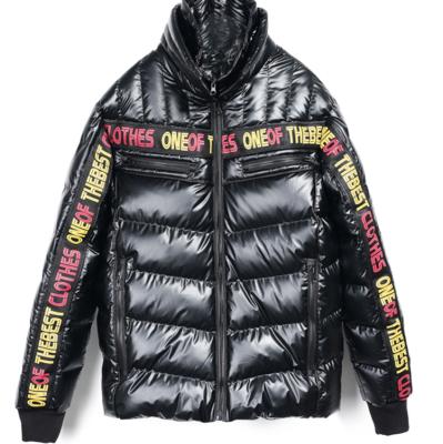 China Plus Size KEROSENE Full Zip Hooded Custom Letter Jacket Lettermans Bubble Coat for sale