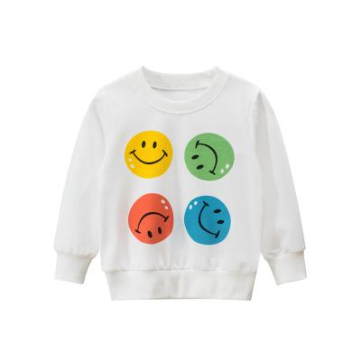 China VitaG Dropshipping Cotton Anti-Shrink Wholesale Comfortable 100% Kids Outwear Kids Boys Girls Printed Sport Hoodies White Sweatshirt for sale