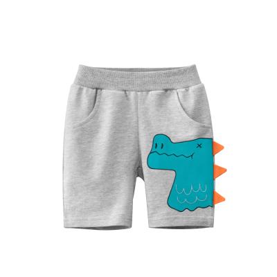 China Dropshippig 2021 Fade Proof VitaG Color Summer Gray Cute Cotton Breathable Dinosaur Boys Shorts Casual Pants Kids for sale