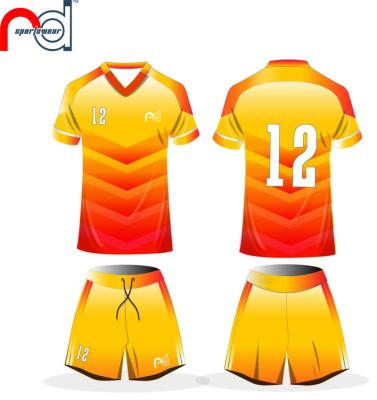 China Shirts & Complete Full Professional Sublimation Ser Football Training Kit Team Soccer Uniform for sale