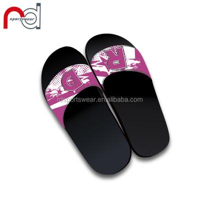 China Anti-Slippery Customize Shoes Indoor PVC Fabric Shoes Slides For Women Cheer Gym Custom Slippers for sale