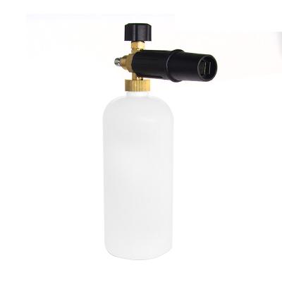 China Hotels foam cannon 1 L bottle snow foam lance with 1/4