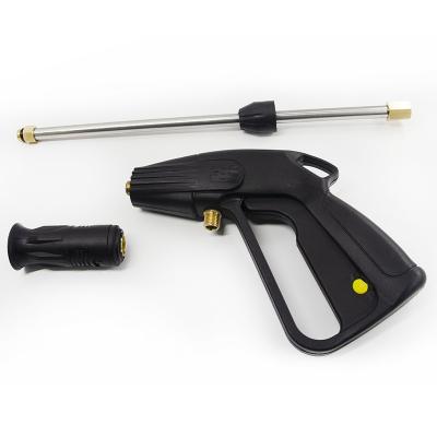 China Jet Water Pressure Gun With Mental Lance Copper Material Adjustable Nozzle Copper Connector for sale