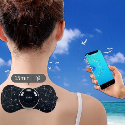 China Comfortable Easy Use Mini Massage Pad Cordless Neck Shoulder Massager for sale