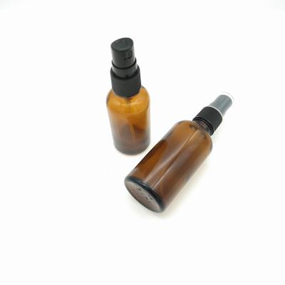 China Travel Refillable Mini Spray Bottle Beauty Empty Amber Glass Bottles Essential Oil Mist Spray Bottle Eco-friendly Recyclable Container Container for sale