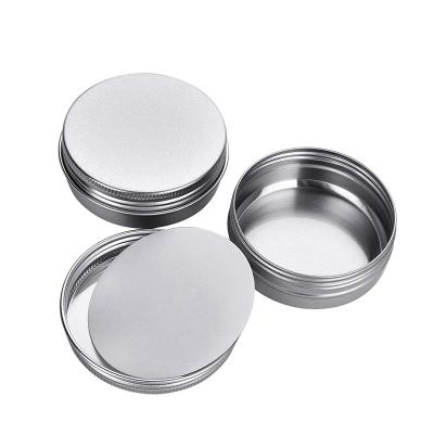 China Personal Care 90ml 100ml Metal Cream Jar Tin Cosmetic Lip Balm Containers Nail Refillable Bottle Empty Aluminum Wire Container for sale