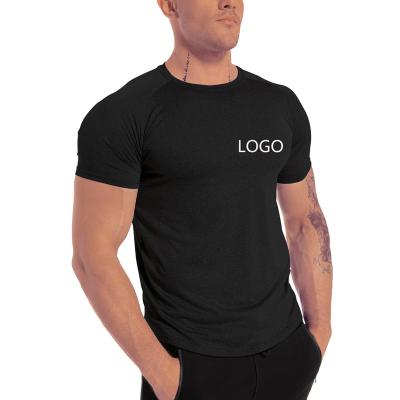 China 2021 Hot Sale Anti-wrinkle Fitness Printing Solid Color O Neck Plain Breathable Simple Custom T-shirt for sale