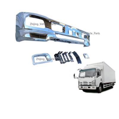 China Bumper 170cm For Isuzu Elf Npr 700p Chrome Truck Body Spare Parts For Isuzu Forward Tfr Elf Npr 700p Front Bumper Plate Narrow 170cm for sale