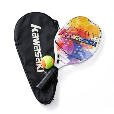 China Carbon& In-stock Kawasaki Beach Tennis Paddle Racket EVA Face Tennis For Adults carbon glass carbon racquets with bag for sale