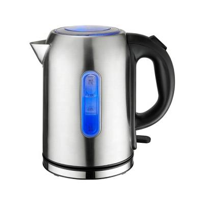 China 360 Degree Rotation Base Electric Water Kettle 1800w Factory Price OEM Stainless Steel Water Kettle 201 Degree Stainless for sale