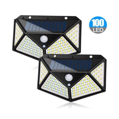 China Waterproof+Outdoor Waterproof PIR Motion Sensor Solar Light 100 LED Solar Led Garden Light For Home for sale