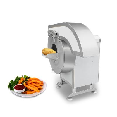 China Snack Factory Commercial Automatic French Fries Cutting Machine Carrot Cutting Equipment Vegetable Cutting Machine for sale