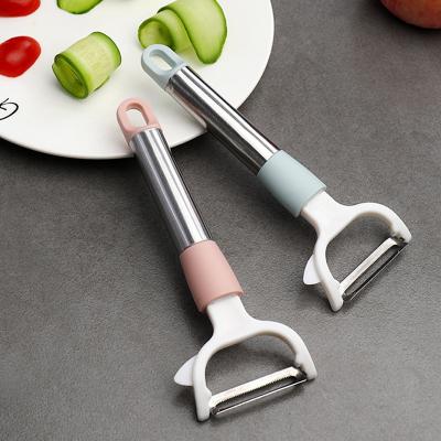 China Kitchen Tool Minimalist Multifunctional Apple Potato Peeling Handle Knife Long for sale