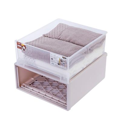 China Sustainable Home Clothing Sorting Large Capacity Drawer Desktop Storage Box for sale