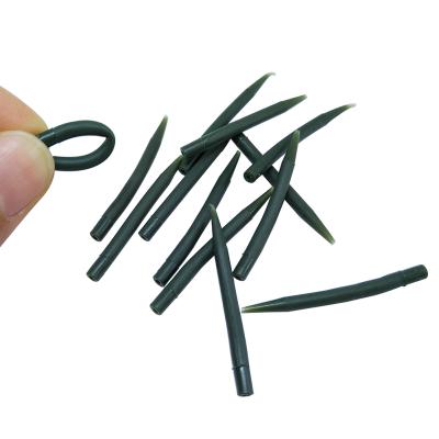 China Rubber Terminal Anti Tangle Sleeves Connect To Fishing Hooks Carp Fishing Tackle Boxes PESCA Iscas Tools for sale