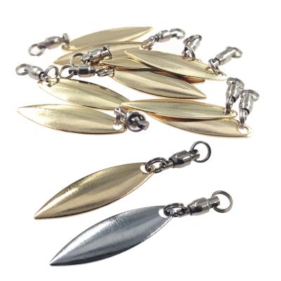 China Metal Willow Noise Sequins Fishing Lure Blade with Report Connecting Ring Rotation Sequins Modified Pesca Accessories for sale