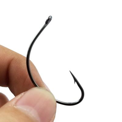 China Wholesale Free Shipping 1000 Pieces/Bag High Carbon Steel Fishing Wide Yawn Hooks, High Carbon Steel Fishhook For Soft Groundbait for sale