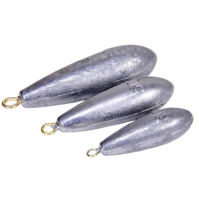 China Lead Free Shipping Aerodynamic Shape Fishing Weights Bullet Weights Big Fishing Sinker For Bottom Fishing for sale