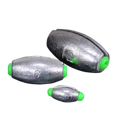 China Lead Free Shipping Egg Olive Shape Fishing Sinkers Removable Split Lead Shot Sinkers Weights Fishing Sinkers Tackle Kits Adding Weight for sale