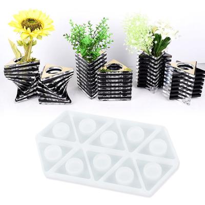 China Europe XINCHOUT Die Die Silicone Mold, Pen Holder Craft Epoxy Mould, DIY Flower Planter Pot Moulds, for sale