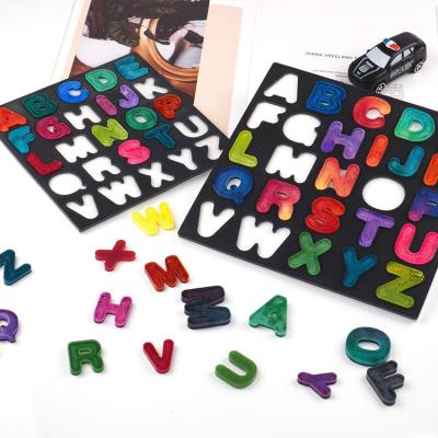 China Europe XINCHOUT Alphabet Resin Silicone Molds, English Alphabet Instruction Board Set, Making DIY Resin Craft for sale