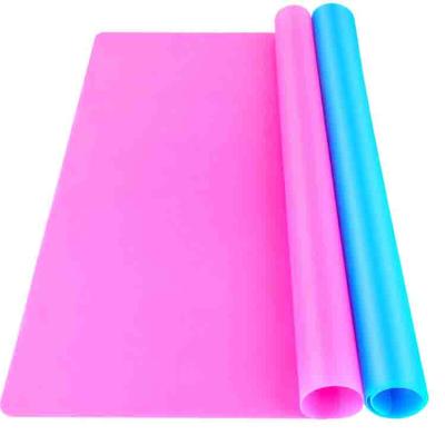 China Large Europe Silicone Sheet for Crafts Jewelry Casting Ingot Molds Mat, Non-Slip Heat Resistant, Non-Stick Blue and Rose Red for sale