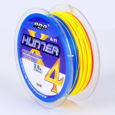 China High Strength ABA Spooled 300m Japan 4 Strand Pe Spectra Braided Bulk Fishing Line USA for sale