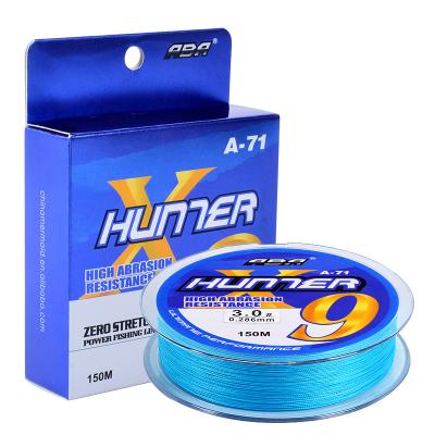 China High quality high strength 9 strand pe braided fishing line customized logo supply directly from factory wholesale price for sale