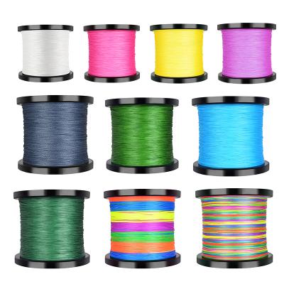 China Braided line polyester fiber fishing line 12 strand 100m High-knot strong elastic pe aba strength for sale