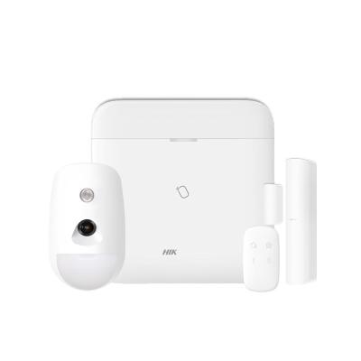 China Supports up to 32 original hik alarm DS-PWA64-L-WB wireless smart home control systems with wifi gprs 3g 4g IP camera CID SIA for sale