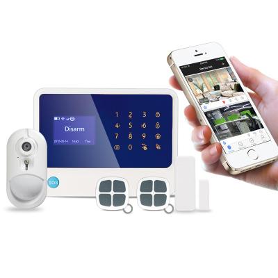 China Original tamper alarm RS 908C PIR control system wireless smart home key with wifi gsm gprs 3g ip camera for sale