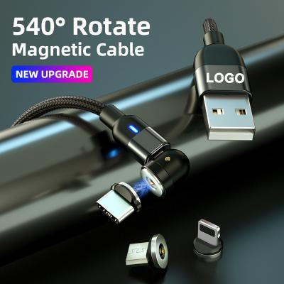 China 6.6 ft Micro Cable Magnetic Charger Custom Products OEM Phone USB-C Best Selling IOS 3 in 1 6.6 ft USB Cable Magnetic Fast Charging Charger For iPhone Samsung for sale