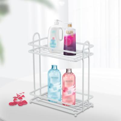 China Factory Hot Sale Wall Mounted Type Plastic Bathroom Storage Rack Shelf Above The Toilet for sale