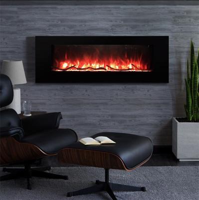 China 60 Inch Luxury Hotel LED Wall Mounted Electric Fireplace for sale