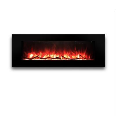 China Electric Hotel Wall Mount Fireplace Maker With Crystal Media Drift Log Set Nice Ember Bed For Indoor Use for sale