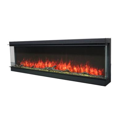 China Contemporary Hotel Wall Electric Fireplace Heater 750W 1500W Decor LED Flame Fire Place With Remote Control for sale