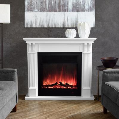 China Luxury Freestanding Electric Fireplace Mantel Insert Small TV Fire Place for sale