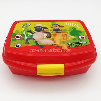 China Microwavable plastic school lunch box, high quality promotion gift lunch box, OEM cheap lunch box for sale